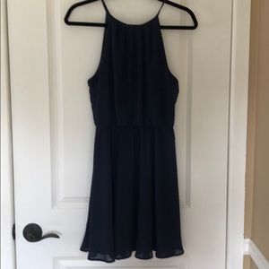 Basic Lush Navy Blue Dress - Size Small